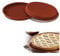 Silikomart Moule à tarte/quiche Bords cannelés Silicone Taille L, Orange