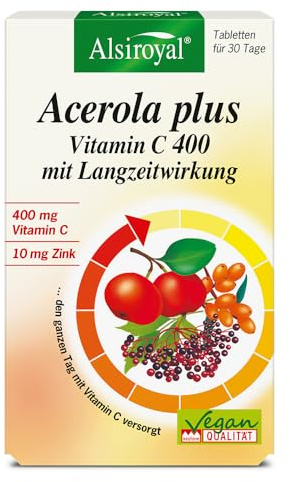Acerola plus Vitamin C 400 und Zink mit Langzeitwirkung (27 g)