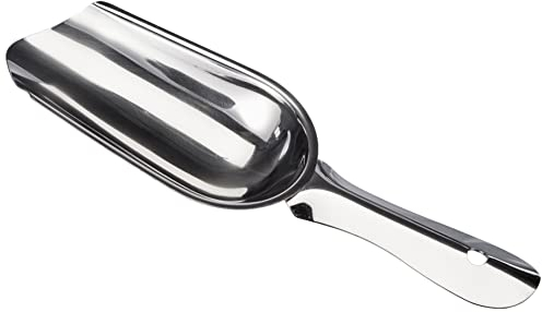 PIAZZA - Paletta per Ghiaccio in Acciaio Inox Lunghezza 24 cm - Sessola Professionale (Bar, Ristoranti, Catering, Cinema) anche in Cucina a Casa o Giardino per Alimenti come Farina o Cibo per Animali
