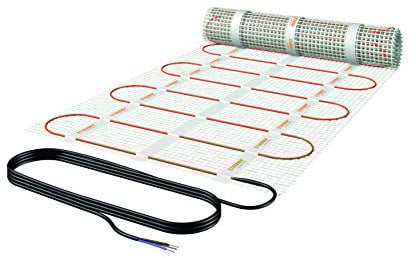 ETHERMA elektrische Fußbodenheizung zur Verlegung unter Fliesen und Stein, Dipol-Dünnbettheizmatte, 3,5 m², 50 x 700 cm, 560 W, 230 V, 162-DS5-700