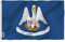 Anley Fly Breeze 3x5 Fuß Louisiana State Flagge - Lebendige Farbe und UV-beständig - Canvas Header und doppelt genäht - Louisiana LA Flags Polyester mit Messingösen 3 X 5 Ft