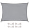 CelinaSun tenda parasole a vela giardino balcone PES poliestere idrorepellente rettangolare 3 x 6 m grigio chiaro