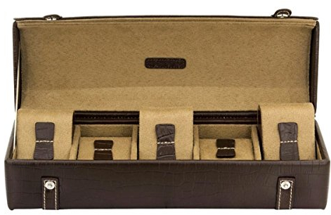 Uhrentruhe Friedrich|23 CROCO FIVE TABACCO