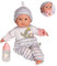 JC Toys- Muñeca Berenguer Boutique de Cuerpo blando de 38 cm, sus ojos se abren y cierran, incluye ropa y accesorios, gris, diseñado por Berenguer, +2 años