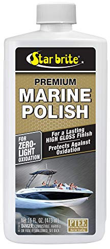STAR BRITE Premium Marine Polish con PTEF – Cera per Barca Che Sigilla e Protegge Il Rivestimento in Gel con Una Finitura Lucida, Unisex - Adulto, 085716PW, 16 Ounce