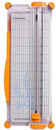 Fiskars SureCut Tragbarer Papierschneider, 30,5 cm Schnitt, Orange – 154450-1009