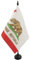 AZ FLAG - Tischflagge Kalifornien - 21x14 cm - Kalifornische Bundesstaat Tischfahne 14 x 21 Cm - Flaggen