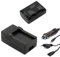 Akku + Ladegerät Set für Sony DCR-HC16E, HC17E, HC18E, HC19E, HC20E, HC22E, HC23E, HC24E, HC26E, HC27E, HC30E, HC32E, HC35E, HC36E, HC37E, HC39E, HC40E, HC42E, HC44E, HC45E, HC46E, HC47E, HC51E, HC53E, HC62E, HC85E, HC94E, HC96E - 700mAh Li-ion