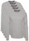 Lower East Men's LE133 Long-Sleeved Shirt, Grey, 3XL (Pack of 5)