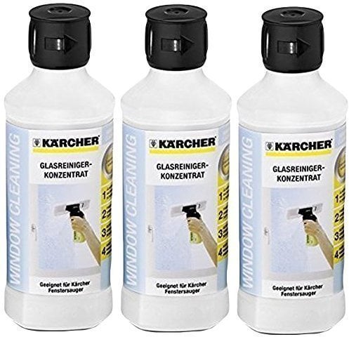 Karcher Window Vac Glass Cleaning Surface Shine Concentrate Solution (Pack of 3), 1