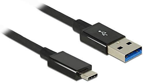 Delock 1m USB 3.1 Gen 2 Type-C/Type-A 1m USB A USB C Schwarz USB Kabel, 83983