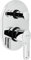 Nobili Rubinetterie RD00100CR Miscelatore da Incasso per Vasca o Doccia, Cromo