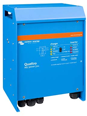 Victron Energy Quattro 3000VA 24-Volt 230V Reiner Sinus Wechselrichter 70 Amp Batterie Ladegerät