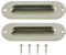 UOOOM Lot de 2 pcs Poignées Encastrées pour Porte Coulissante Inox Sliding Door Handles
