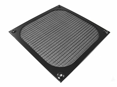 AABCOOLING Aluminium Filter 80mm Black – Fan Cover 80 x 80 mm, Dust Cover Computer, PC Fan Filter, Dust Filter Mesh, Fan Grill Filter, 80mm Fan Filter, Dust Filter, 80mm Dust Filter