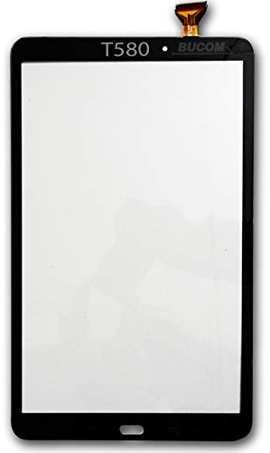 Bucom Touchscreen Display Front Glas Digitizer für Samsung Galaxy Tab A 10.1 SM T580 T585 Scheibe Glass schwarz selbstklebend