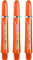 Harrows Supergrip-Schäfte– mit gefrästen Ringen, 5 Sets (15 Stück), orange, Kurz