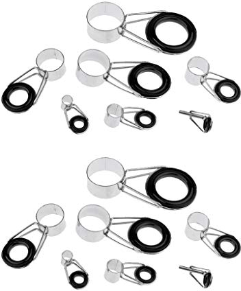 SM SunniMix 14 x Spitzenring Rutenring Führungsringe für Angelrute Reparatur Kit