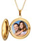 RWQIAN Personalisierte Kette Foto Medaillon zum Öffnen Bilder Photo Amulett Anhänger Gravierte Text Schmuck Oval/Herz/Runde 45+5CM