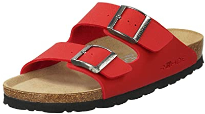 Rohde Damen, Frauen, Klassische Sandalen, Sandalen,Pantoletten,Sommerschuhe,Hausschuhe,Kork-fußbett,KISS,38 EU / 5 UK