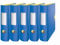Leitz Qualitäts-Ordner 180° Active Urban Chic, A4, abgerundeter Rücken mit 82 cm Breite, Gummizugverschluss, leichter Polyfoam (blau, 5 Ordner/82 mm)