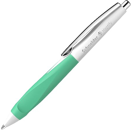 Schneider kugelschreiber Haptify gummi grün/weiß/blau