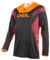 O'NEAL Motocross Shirt Long Sleeve MX MTB Mountain Bike Lightweight Materials, Breathable Material, Comfortable & Loose Fit Element FR Jersey Hybrid Adult, Black/red/Orange, L
