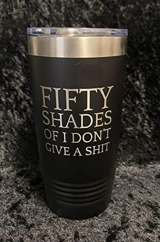 Fifty Shades Of I Don't Give A Shit Trinkglas, Edelstahl, 590 ml, Polar Camel