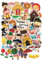 Top Sticker Set 45 Stück Märchen - Kleine Rotkäppchen 3 kleine Schweine, Hansel und Gretel, Jack und die Zauberbohne - Decals, Scrapbooking