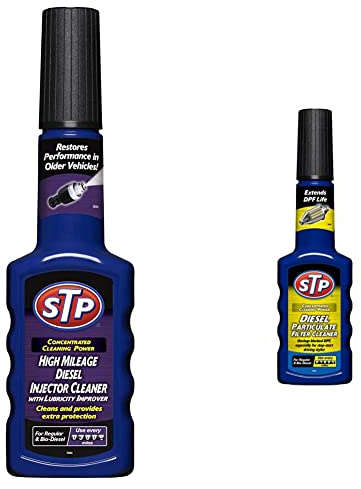 STP GST25200EN Diesel High Mileage Injector Cleaner 200 ml & GST66200EN Diesel Particulate Filter Cleaner 200 ml