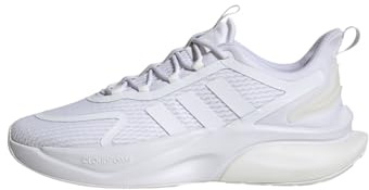 adidas Men's Alphabounce + Sneaker, Ftwr White Ftwr White Core White, 10 UK