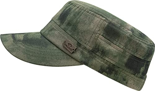 CHILLOUTS Corrientes Hat - Original Military Cap, Unisex Sommer Basecap Herren Damen, Verstellbare Militär Mütze, Einheitsgröße OneSize, Olive