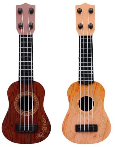 Kisangel Niños Ukelele Guitarra Juguete 4 Cuerdas Niño Ukelele Juguete Instrumento Musical Educativo para Pequeños En Edad Preescolar