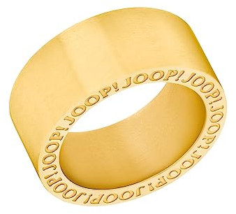 JOOP! Ring Edelstahl Unisex Damen Herren Ringe, Gold, Kommt in Schmuck Geschenk Box