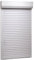 Rollladen Aluminium, CIADAZ Aussenrolladen, Schrank Rollo, Außenrollo, Sonnenschutzrollo Außen, 110 x 220 cm Weiß
