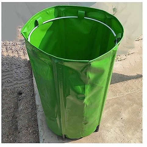 Réservoirs Souples À Vessie D'eau, Système De Collecte D'eau De Pluie Réservoir De Stockage D'eau Portable Avec Couvercle Et Tuyau De Support Pour L'extérieur ( Couleur : Green , Taille : 200L/60x70cm