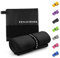 ZENACROSS Mikrofaser Handtuch mit Transportbeutel - Schnelltrocknendes und vielseitiges Fitness Handtuch - Sporthandtuch Größen XL - Schwarz - 90x180cm