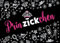 Gutsch Verlag Glitzernde Postkarte mit 'Prinzickchen' Schriftzug, Krone & Sternen - Humorvolle Postkarte für Freundinnen, Partyeinladung, Geburtstag & Dekoration