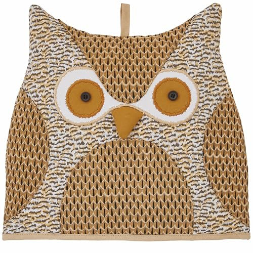 Ulster Weavers - Owl Tea Cosy (27 x 32 x 27cm) - 100% Cotton - Woodland Animal Teapot Warmer - Cute Tea Cosy Cover