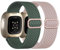 Zythtic 2 Stück Geflochtene Armband Kompatibel mit Fitbit Versa 4 /Fitbit Versa 3/Fitbit Sense/Sense 2 für Damen und Herren, Elastische Nylon Ersatzbänder für Versa 3/Versa 4/Sense/Sense 2,Farbe C