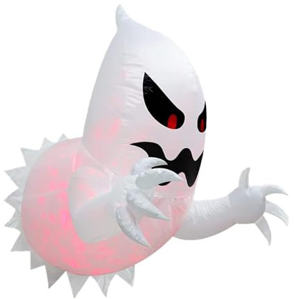 Zankie Il Fantasma Volante Spaventoso Gonfiabile di Halloween da 4,6 Piedi È Uscito dalla Finestra Decorazioni per Esterni Gonfiabili di Halloween con LED Incorporato | Spirit Halloween Props