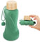 NAVTUE Collapsible Water Bottle, 650ml Foldable and Reusable Water Bottle for Travel, Gym, Hiking, Office, Camping (Green)