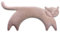 LESCHI Wärmekissen für Mikrowelle (47x23 cm), aus 100% Bio Baumwolle und Bio Weizen, Katze Rosa, Körnerkissen, Nackenwärmer ideal als Wärmespender und bei Verspannungen an Rücken Schulter Nacken Hals