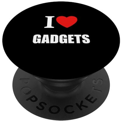 I Love Gadgets And Tech Men Women Kids PopSockets Adhesive PopGrip