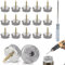 25 Stück Filzgleiter Schrauben, 22 mm Stuhl Filzgleiter Schrauben Rund, Stuhlgleiter mit 8mm dickem Filz &Metalleinfassung, Effektiver Schutz Ihrer Möbel & Stühle, für Laminat Parkett Sessel Fiesen