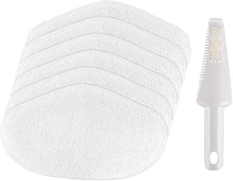 VZU 6 Stück Mopp für Polti Vaporetto, Kompatibel mit Polti Vaporetto PAEU0332, SV440_Double SV400, Smart 100_B, Smart 40_Mop Vaporetto Smart 35_Mop, für Vaporetto Dampfreiniger
