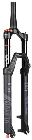 BSFHQS Fourche À Suspension De VTT 26 27,5 29 Pouces Fourche À Air Voyage 140mm 1-1/2 Conique Fourche Avant De Montagne Frein À Disque 9mm QR Réglage De L'amortissement(Tapered-Manual,29)