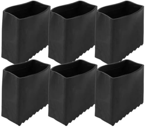 Operitacx 6pcs Ladder Feet Pads Non- Covers for Household Ladders Easy to Install Antiskid Protector Caps for Stepladders and Folding