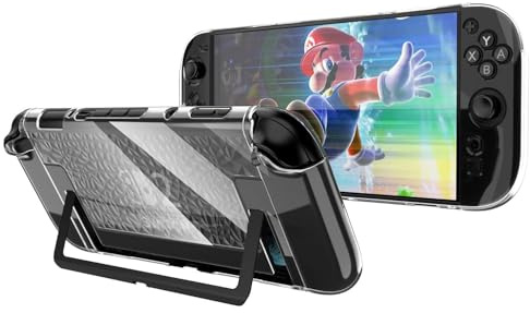 NINKI Transparent Skin für Nintendo Switch 2 Case Clear, Stoßfeste rutschfeste weiche TPU Kristall Switch2 Controller Skin schutzfolie für Nintendo Switch 2025 Protector Cover klar