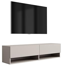3xE living Mobile TV 140 cm Cachemire, 140 × 32 × 34 cm